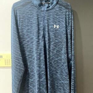 Under Armour Navy Patterned Zip Pullover